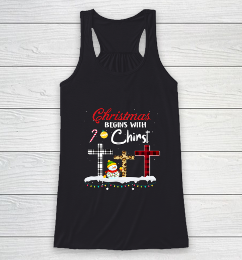 Ph Christmas Begins With Christ Costume Christian Racerback Tank