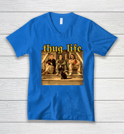 Thug Life Kamala Harris 2024 Feminist  Vote Blue Election V-Neck T-Shirt 4