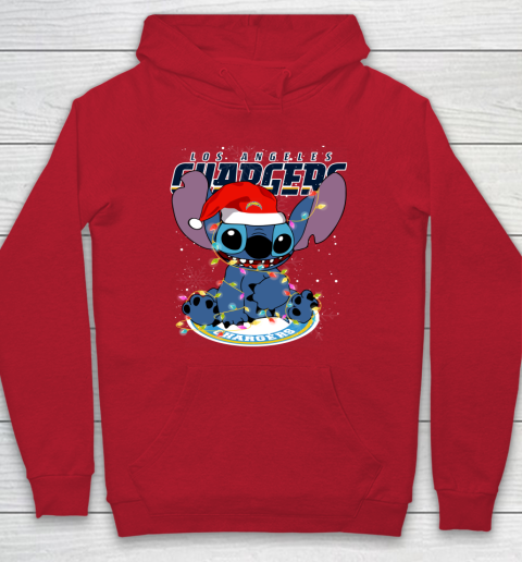 Los Angeles Chargers NFL Football noel stitch Christmas Hoodie 6