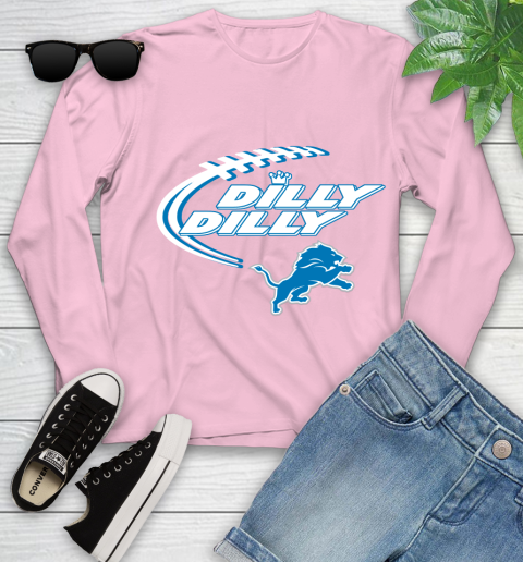 NFL Detroit Lions Dilly Dilly Football Sports Youth Long Sleeve 10