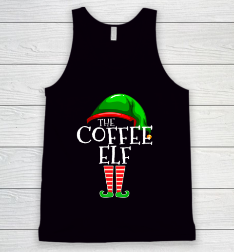 The Coffee Elf Group Matching Family Christmas Gifts Funny Tank Top