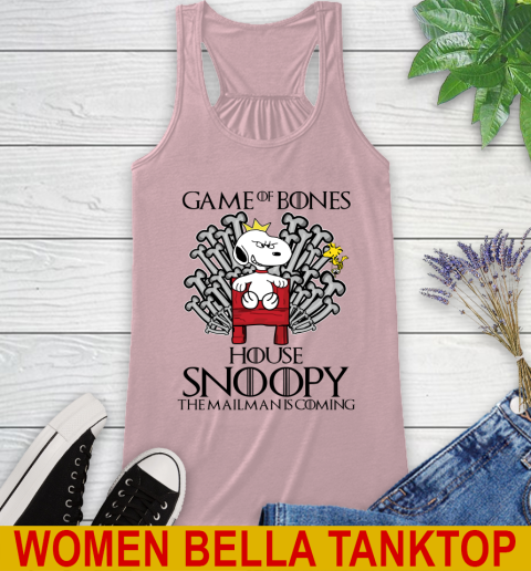 Game of bones house snoopy the mailman is coming tshirt 42