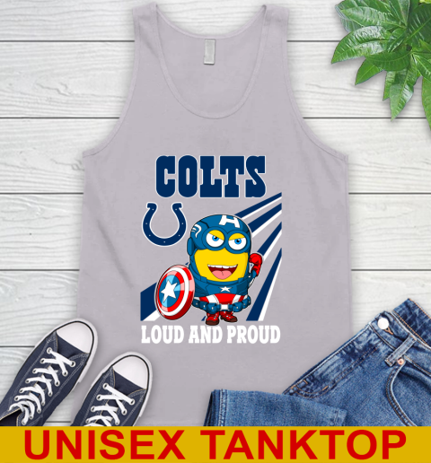 NFL Football Indianapolis Colts Captain America Marvel Avengers Minion Shirt Tank Top 3