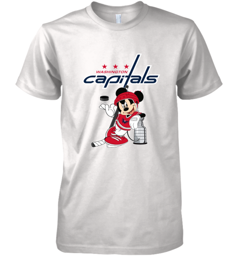 Mickey Washington Capitals With The Stanley Cup Hockey NHL Premium Men's T-Shirt