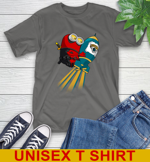NFL Football Jacksonville Jaguars Deadpool Minion Marvel Shirt T-Shirt 10