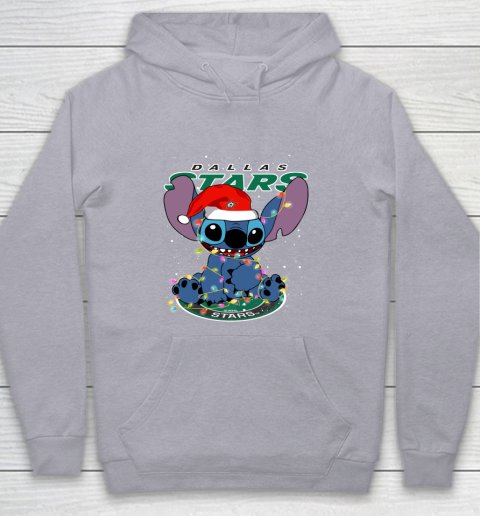 Dallas Stars NHL Hockey noel stitch Christmas Youth Hoodie 4