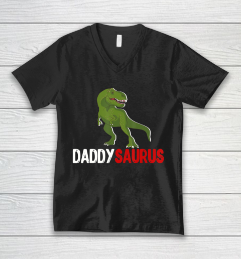 Father gift shirt Daddy Dinosaur tee Daddysaurus Fathers Day Matching Apparel T Shirt V-Neck T-Shirt