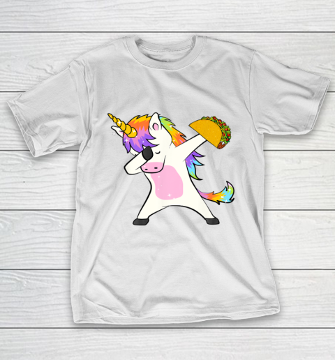 Taco Unicorn Shirt Dabbing Funny Cinco de May T-Shirt