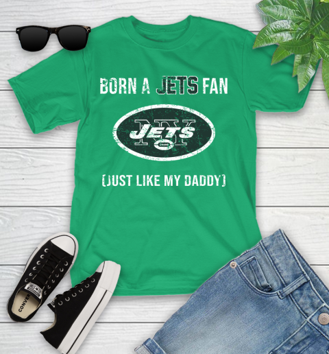 NFL New York Jets Football Loyal Fan Just Like My Daddy Shirt Youth T-Shirt 7