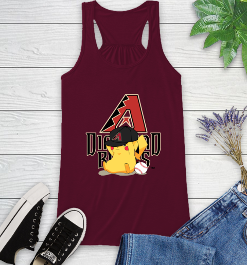 MLB Pikachu Baseball Sports Arizona Diamondbacks Racerback Tank 3