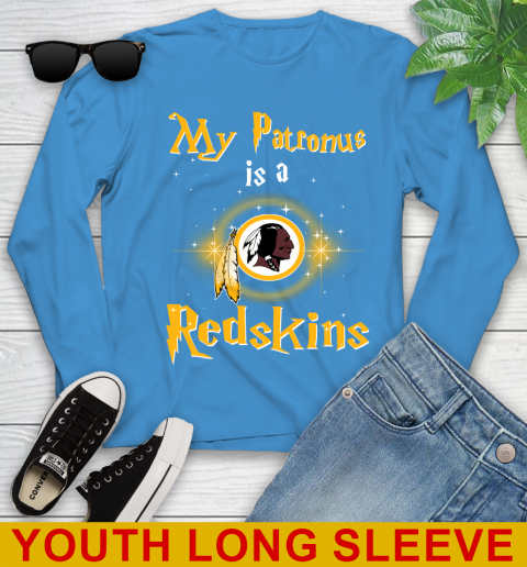 NFL Football Harry Potter My Patronus Is A Washington Redskins Youth Long Sleeve 8