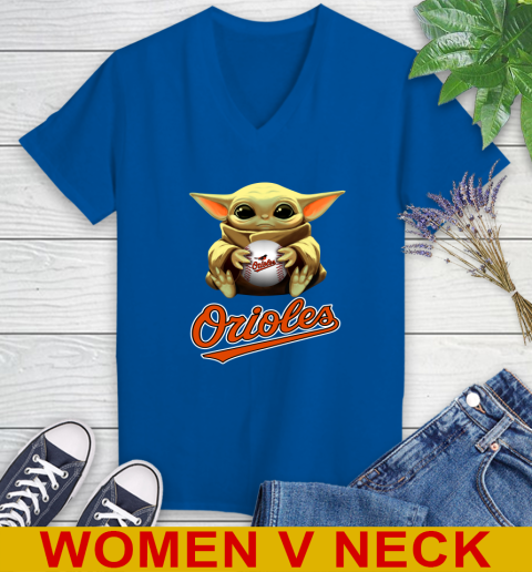 MLB Baseball Baltimore Orioles Star Wars Baby Yoda Shirt 87