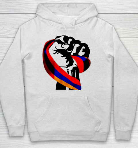 Armenian Pride Flag Fist Resist Hoodie