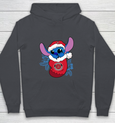 Arizona Diamondbacks Christmas Stitch In The Sock Funny Disney MLB Youth Hoodie 7