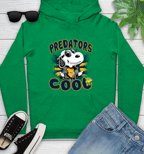 NHL Hockey Nashville Predators Cool Snoopy Shirt Youth Hoodie 7