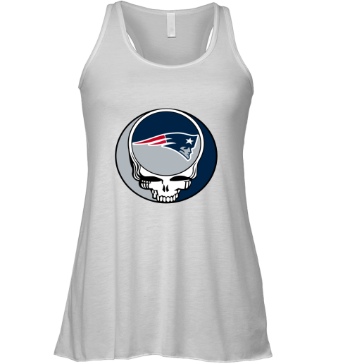 NFL Team New England Patriots x Grateful Dead Logo Band Shirts Racerback Tank