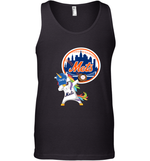 Hip Hop Dabbing Unicorn Flippin Love New York Mets Tank Top