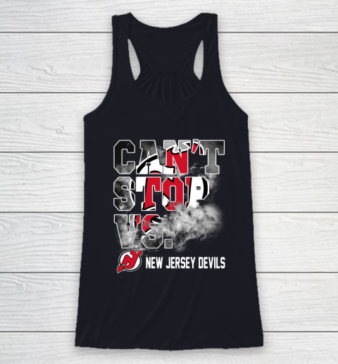 NHL New Jersey Devils Hockey Can't Stop Vs Racerback Tank 7