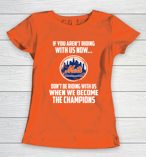 MLB New York Mets Baseball We Become The Champions Women's T-Shirt 3