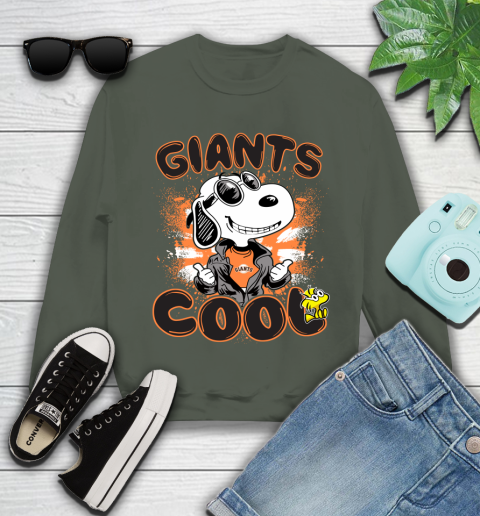 MLB Baseball San Francisco Giants Cool Snoopy Shirt Youth Sweatshirt 7