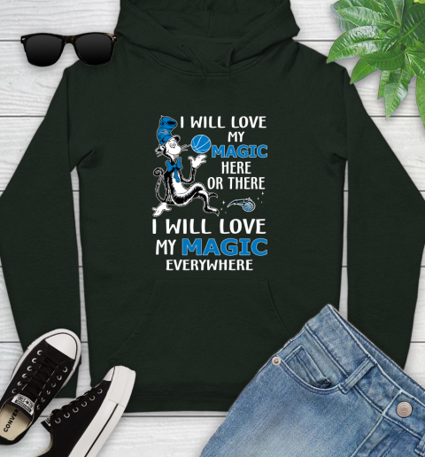 NBA Basketball Orlando Magic I Will Love My Magic Everywhere Dr Seuss Shirt Youth Hoodie 12