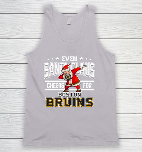 Boston Bruins Even Santa Claus Cheers For Christmas NHL Tank Top 3