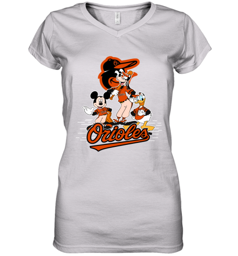 MLB Baltimore Orioles Mickey Mouse Donald Duck Goofy Baseball T Shirt T  Shirt