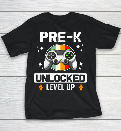 Next Level t shirts Pre K Unlocked Level Up Back To School Gamer Youth T-Shirt