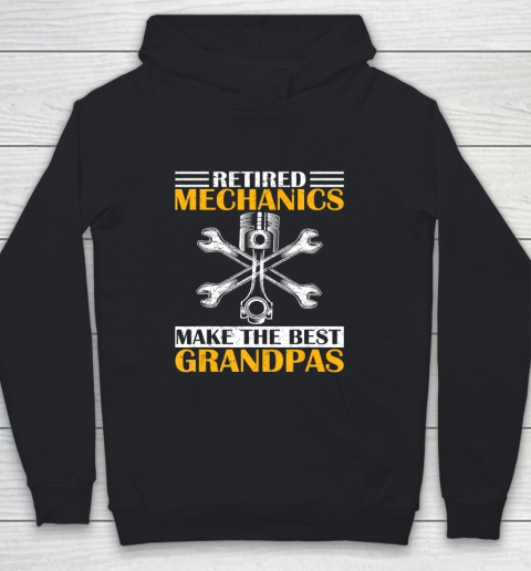GrandFather gift shirt Vintage Retired Mechanic Make The Best Grandpa Retirement T Shirt Youth Hoodie