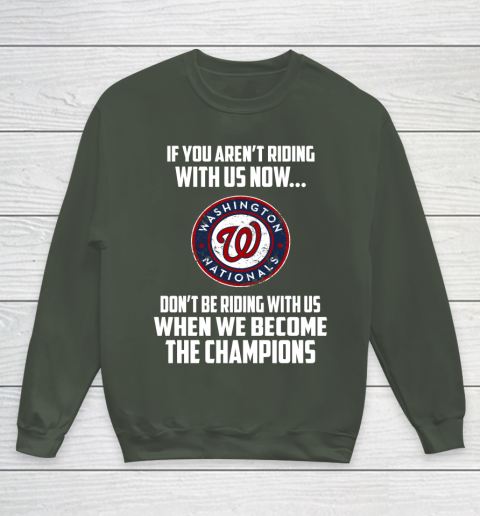 MLB Washington Nationals Baseball We Become The Champions Youth Sweatshirt 8