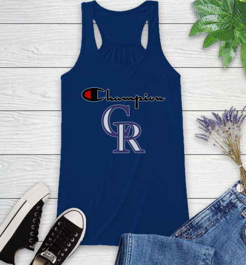 MLB Baseball Colorado Rockies Champion Shirt Racerback Tank 6 MLB Baseball Colorado Rockies Champion Shirt Racerback Tank - Image 6