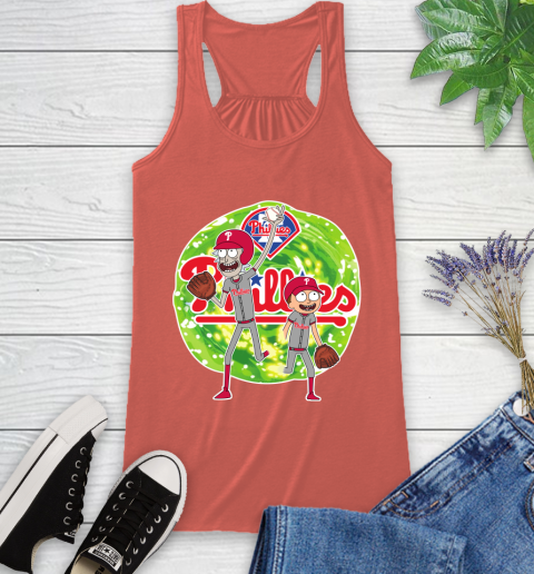MLB Philadelphia Phillies Rick And Morty Baseball Sports Racerback Tank 4
