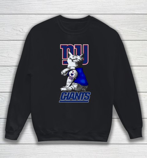 NFL Football My Cat Loves New York Giants Sweatshirt