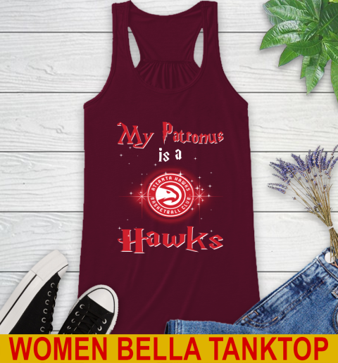 NBA Basketball Harry Potter My Patronus Is A Atlanta Hawks Racerback Tank 2