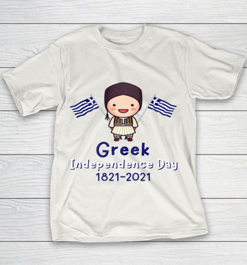 Kids Greek Independence 200th Anniversary Greece for Boys Youth T-Shirt
