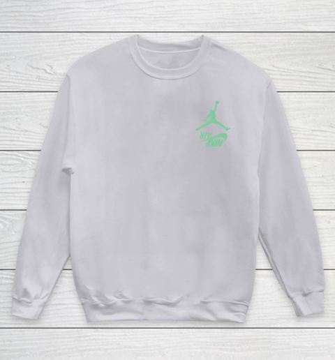 Travis Scott Jordan Cactus Jack Highest Olive Front And Back Youth Sweatshirt 3