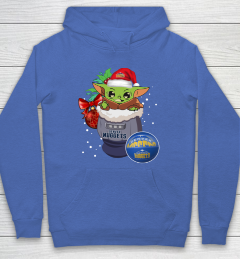 Denver Nuggets Christmas Baby Yoda Star Wars Funny Happy NBA Hoodie 9