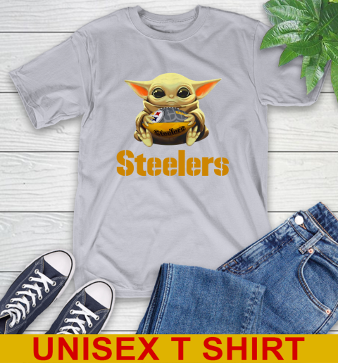 NFL Football Pittsburgh Steelers Baby Yoda Star Wars Shirt T-Shirt 6