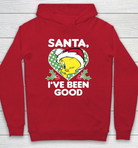 Looney Tunes Christmas Tweety Bird Santa I ve Been Good Hoodie 7