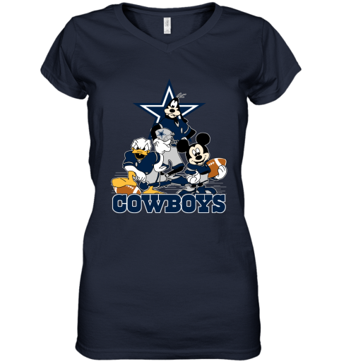 NFL Dallas Cowboys Mickey Mouse Donald Duck Goofy Football T Shirt -  Rookbrand