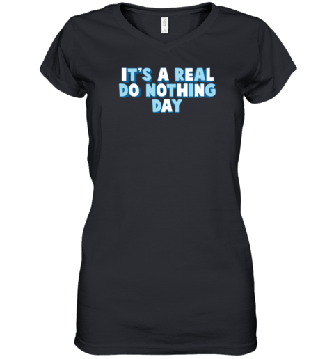 Real Do Nothing Day Ajr Women's V-Neck T-Shirt