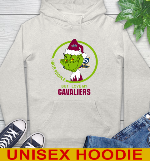 Cleveland Cavaliers NBA Christmas Grinch I Hate People But I Love My Favorite Basketball Team Hoodie 12