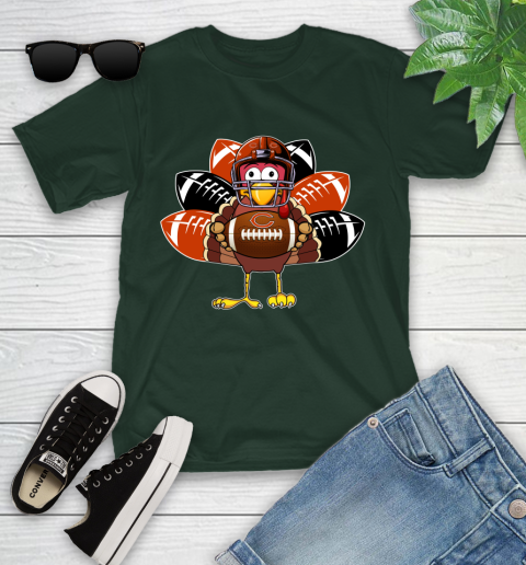 Chicago Bears Turkey Thanksgiving Day Youth T-Shirt 5