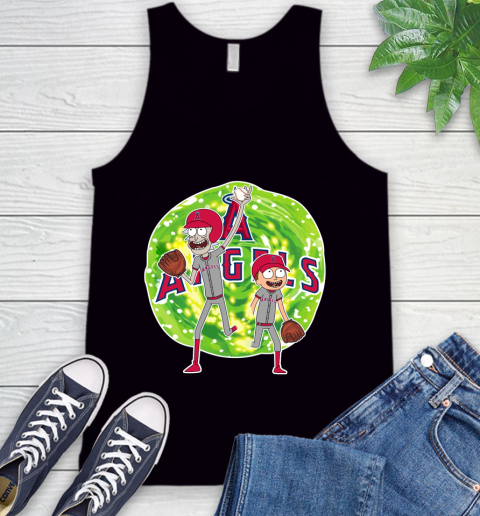 MLB Los Angeles Angels Rick And Morty Baseball Sports Tank Top 2