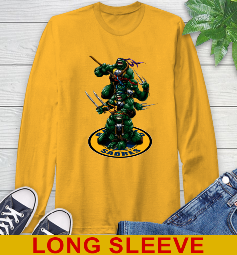 NHL Hockey Buffalo Sabres Teenage Mutant Ninja Turtles Shirt Long Sleeve T-Shirt 3