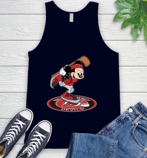 NHL Hockey New Jersey Devils Cheerful Mickey Disney Shirt Tank Top 3
