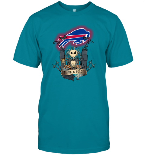 NFL Buffalo Bills Football Jack Skellington Halloween T-Shirt