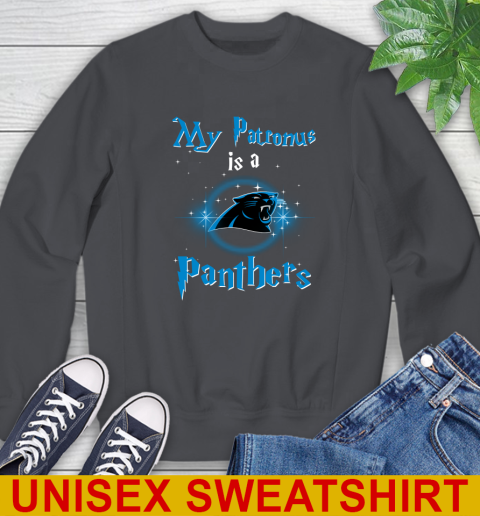 NFL Football Harry Potter My Patronus Is A Carolina Panthers Sweatshirt 7