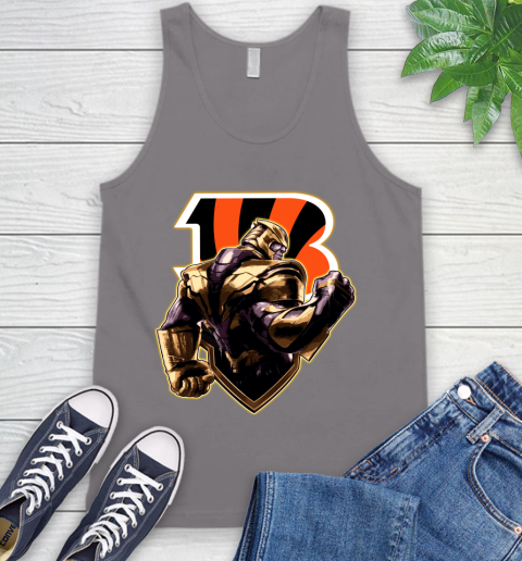 NFL Thanos Avengers Endgame Football Sports Cincinnati Bengals Tank Top 7