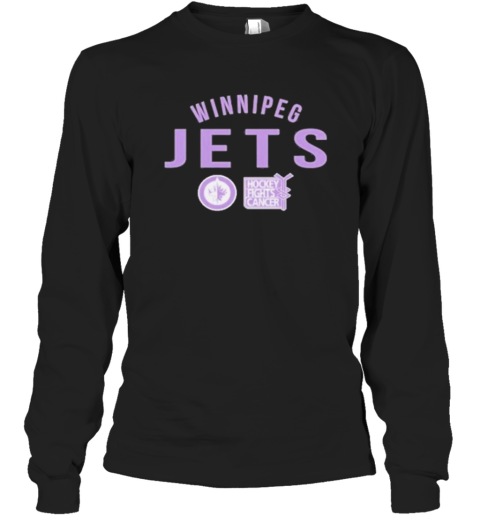 Winnipeg Jets Richmond Resilient Hockey Fights Cancer Long Sleeve T-Shirt